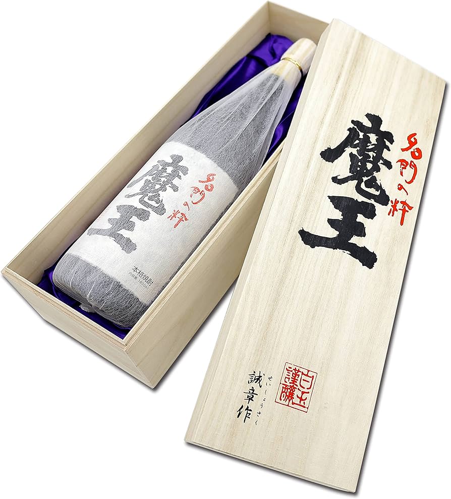 Amazon.co.jp: 魔王 桐箱入(魔王印字 正規箱) 25度 1800ml 芋